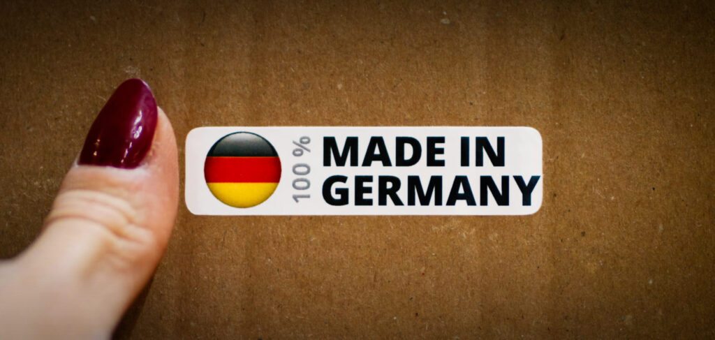Made in Germany verkaufsfertige Etikettierung und Verpackung bei RS Farbroller